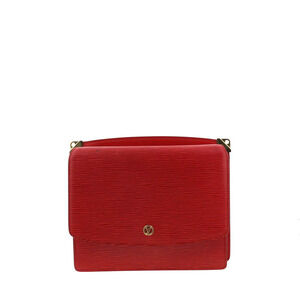 LOUIS VUITTON Epi Grenelle Shoulder Bag Red